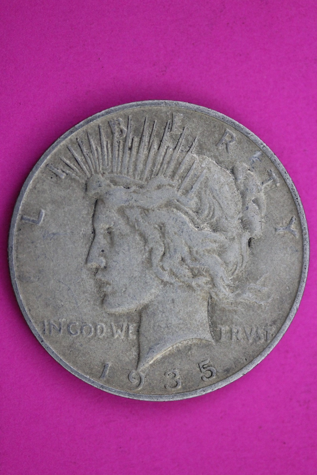 1935 S Peace Liberty Silver Dollar Guaranteed Authentic & Genuine Coin 1638