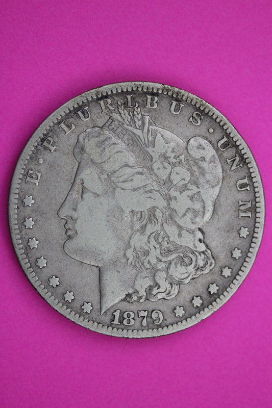 1879 CC Morgan Lady Liberty Carson City Mint  Rare Key Date Silver Dollar 0181N