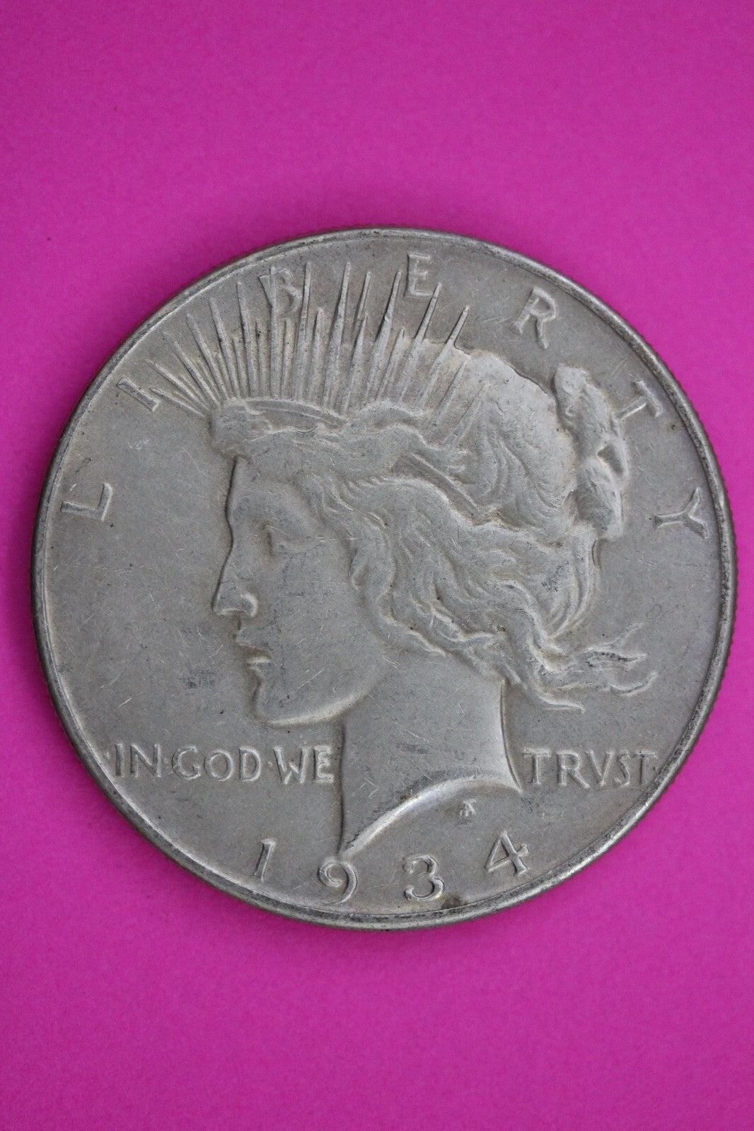 1934 P Peace Liberty Silver Dollar Guaranteed Authentic & Genuine Coin 1145