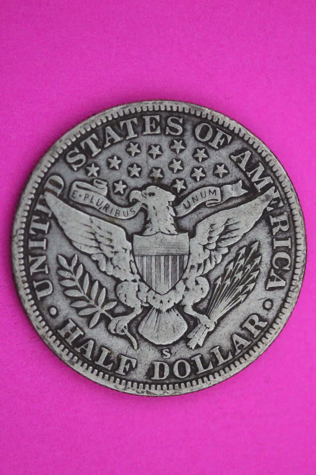 1915 S Barber Liberty Half Dollar Scarce Semi Key Date Silver Old Coin 0022