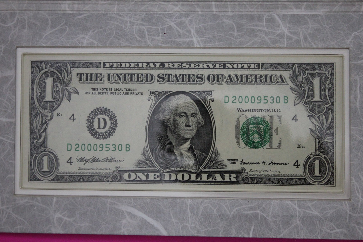 Rare 2000 Coin & Currency Millenium Set Silver Eagle & Sacagawea & $1 Note 9010