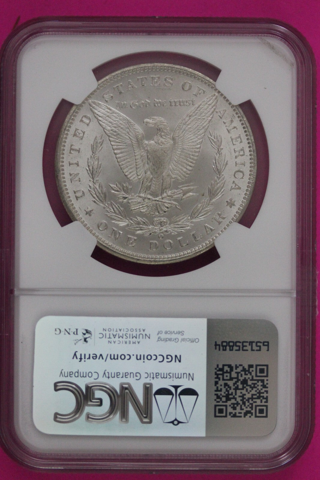 1899 O MS 64 Liberty Morgan Silver Dollar NGC Certified Graded Authentic 770
