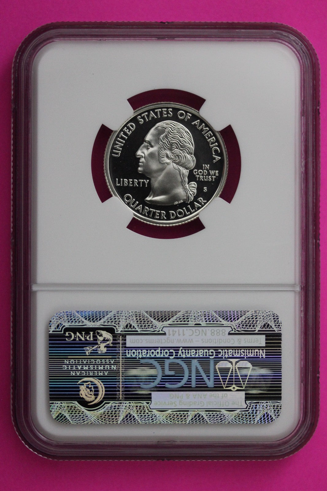 2002 S PF 70 Louisiana Silver State Quarter NGC Certified Authentic Slab 451