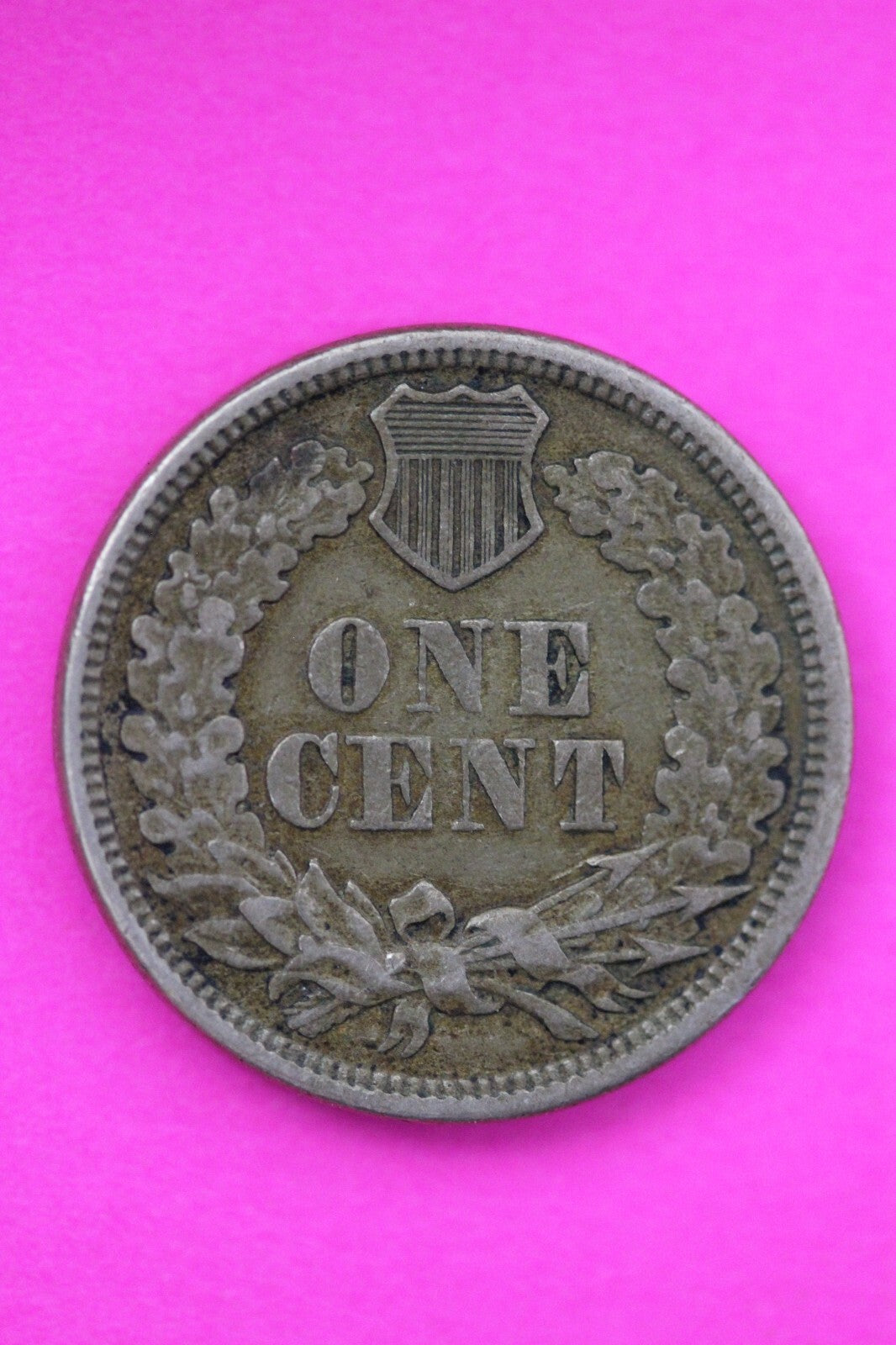 High Grade 1863 Copper Nickel Indian Head Cent Penny Scarce Semi Key Date 02