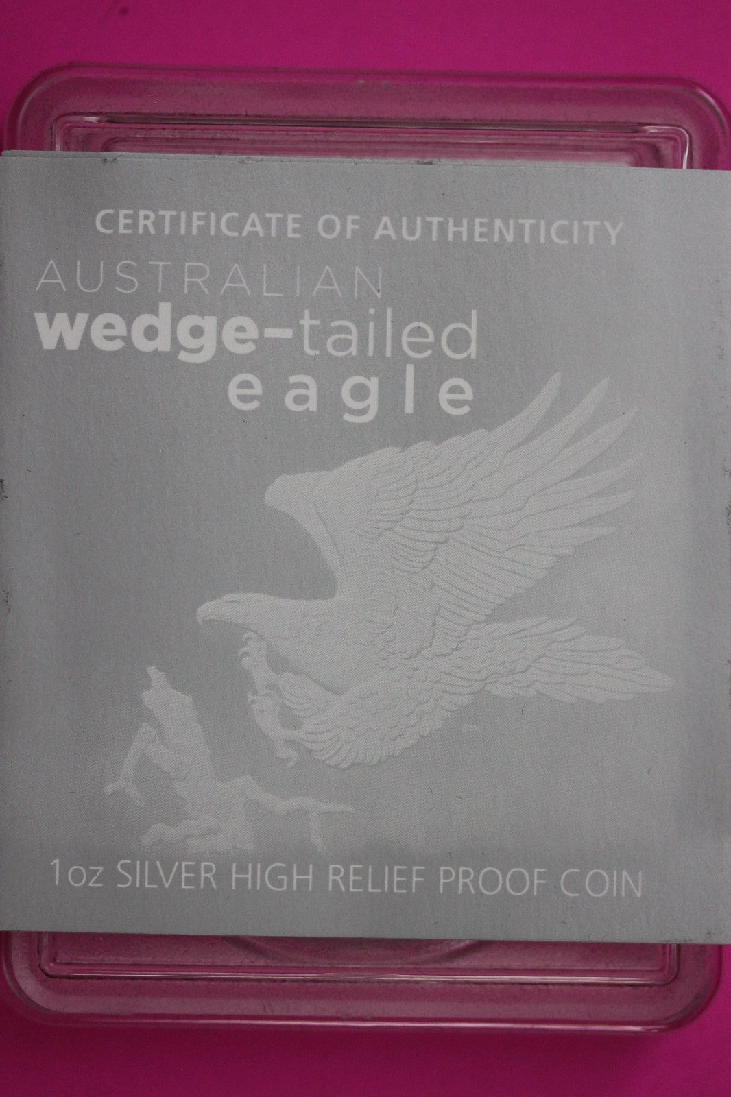 2014 PR 70 Hi Relief Australia Eagle $1 Silver PCGS Mercanti Sig With COA 6026