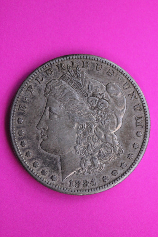 High Grade 1884 S Morgan Liberty Silver Dollar Rare San Francisco Mint Coin 277