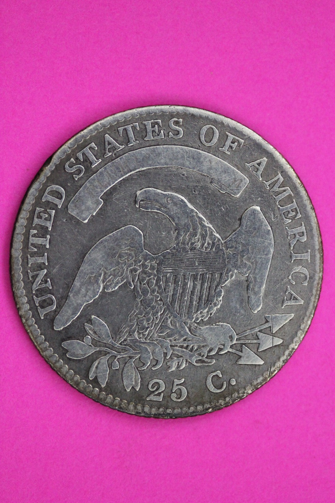 1819 Bust Cap Quarter Lady Liberty Guaranteed Authentic & Genuine Coin 1183