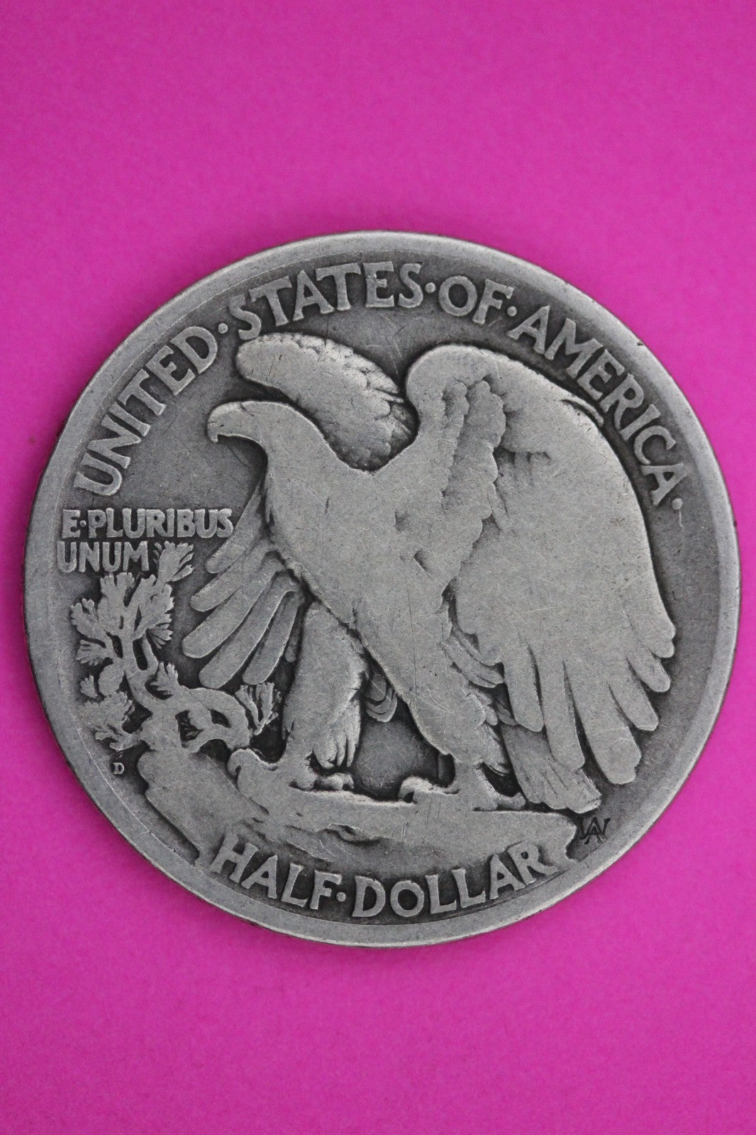 1919 D Walking Liberty Silver Half Dollar Guaranteed Authentic Genuine Coin 2350