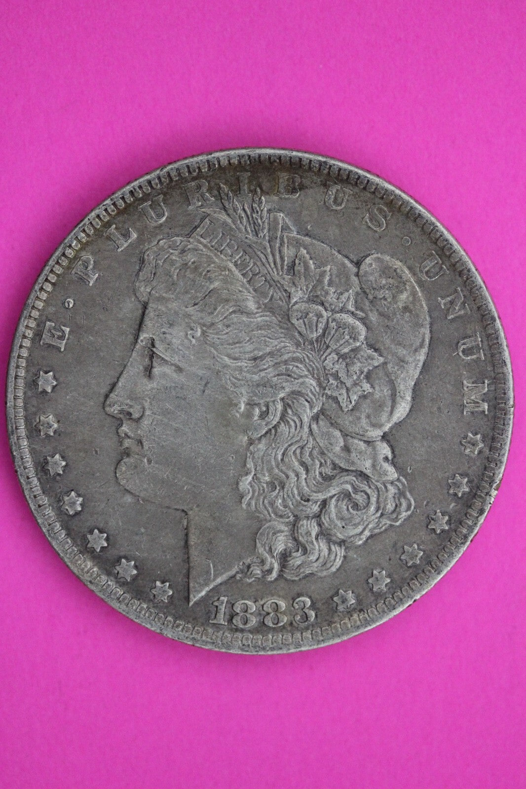 Nicely Toned 1883 O Liberty Morgan Silver Dollar Coin Guaranteed Authentic 128N