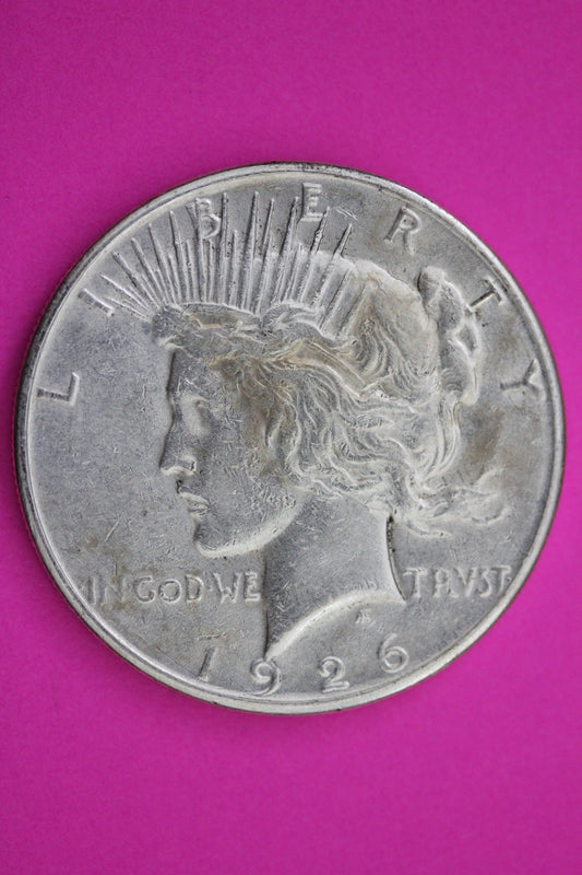 1926 S Peace Silver Dollar LIberty Coin Guaranteed Genuine American Seller 2003