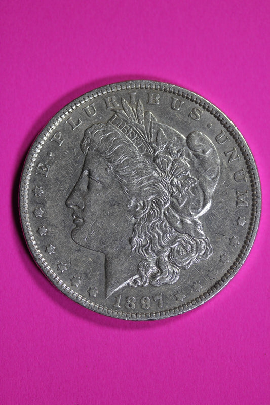 High Grade 1897 O Morgan Liberty Silver Dollar Key Date Coin New Orleans 183