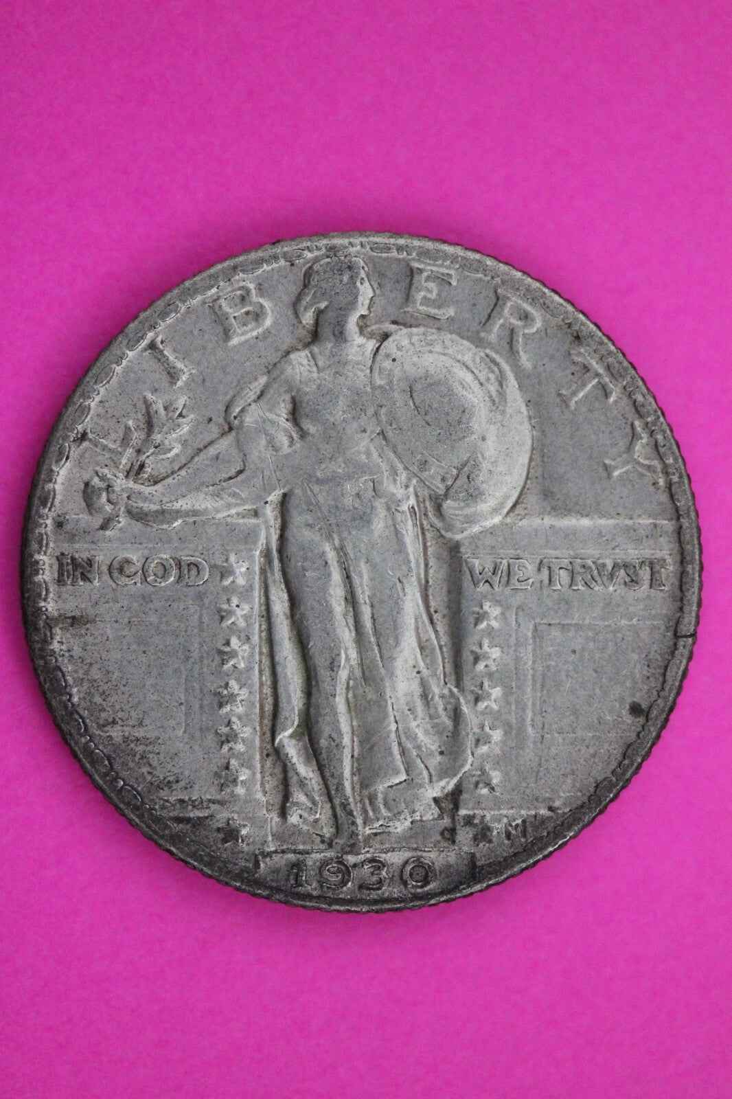 High Grade Full Date 1930 P  Standing Liberty Silver Quarter Key Date Coin 13