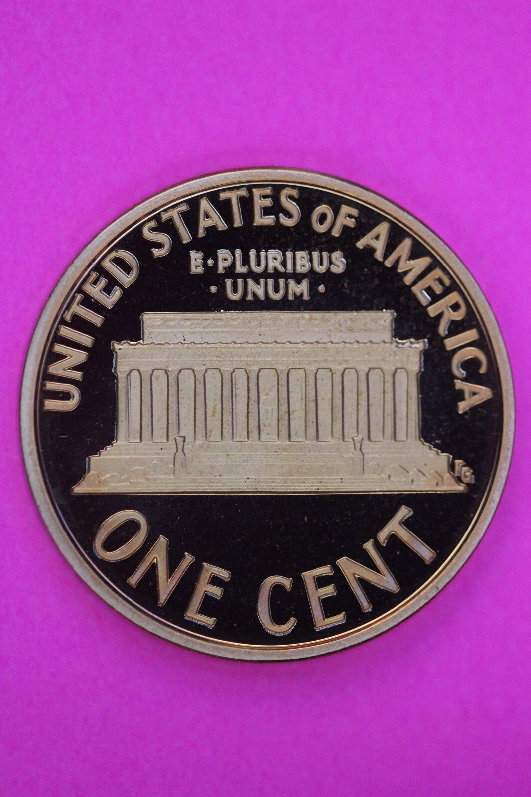 Gem Proof 2007 S Ultra Deep Cameo Lincoln Memorial Cent Same Coin In Pics TOM04