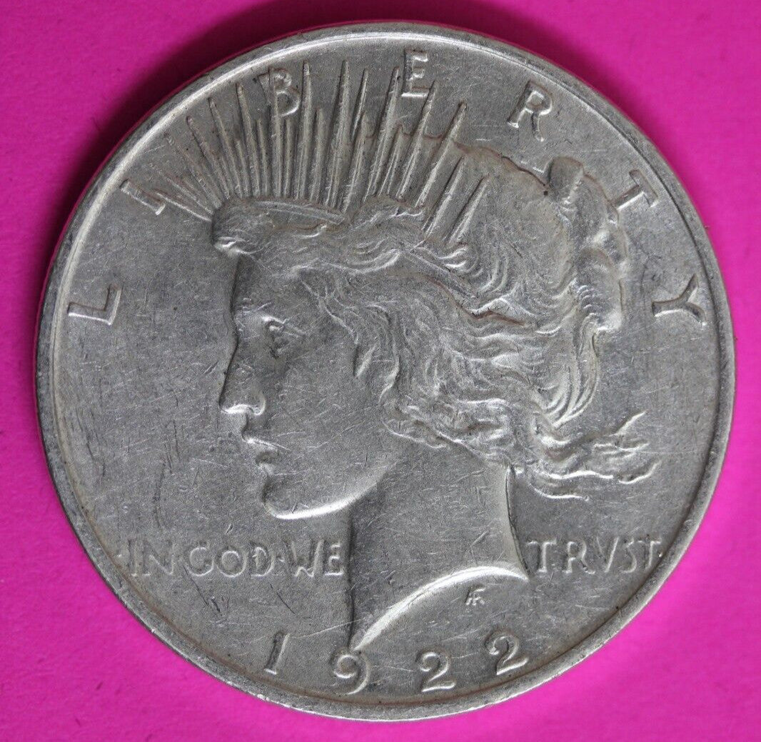 High Grade 1922 D Liberty Peace Silver Dollar Denver Mint Nice Luster 169
