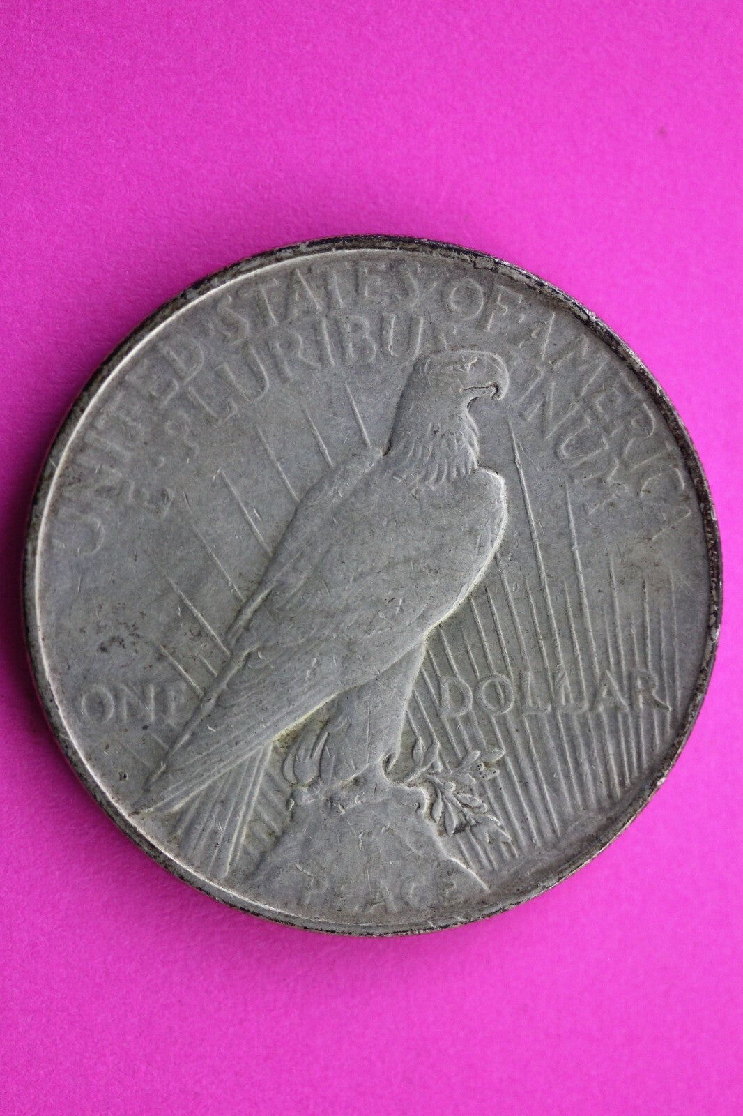 High Grade 1927 D Peace Silver Dollar LIberty Coin Guaranteed Authentic 0348N