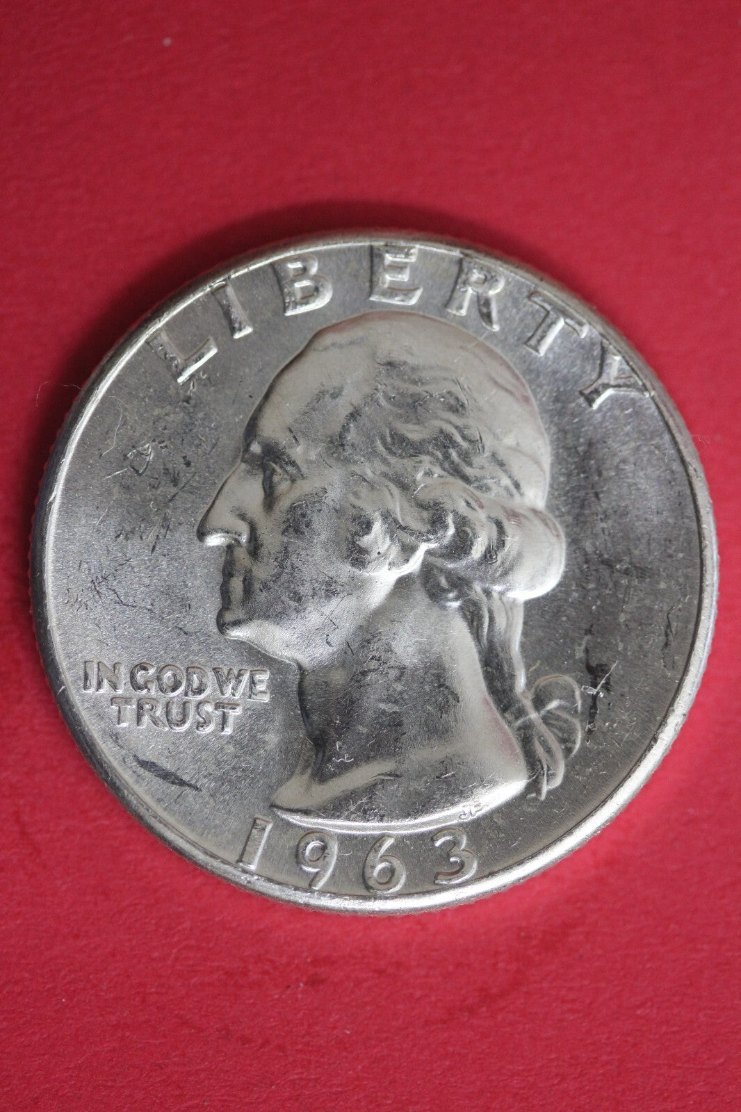 1963 Uncirculated Type B Reverse George Washington Quarter Exact Coin OCE 114