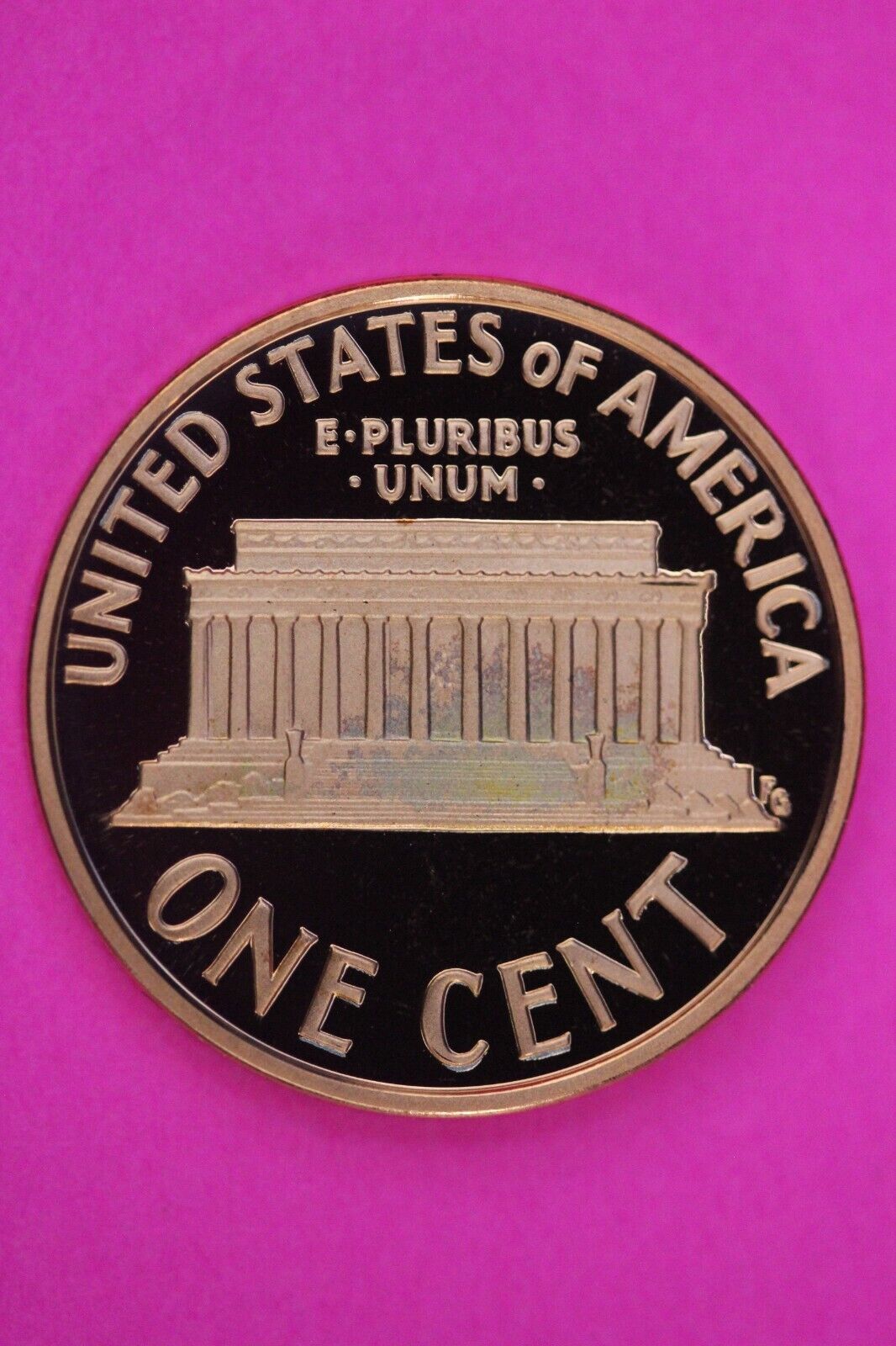 Gem Proof 2007 S Ultra Deep Cameo Lincoln Memorial Cent Same Coin In Pics TOM01