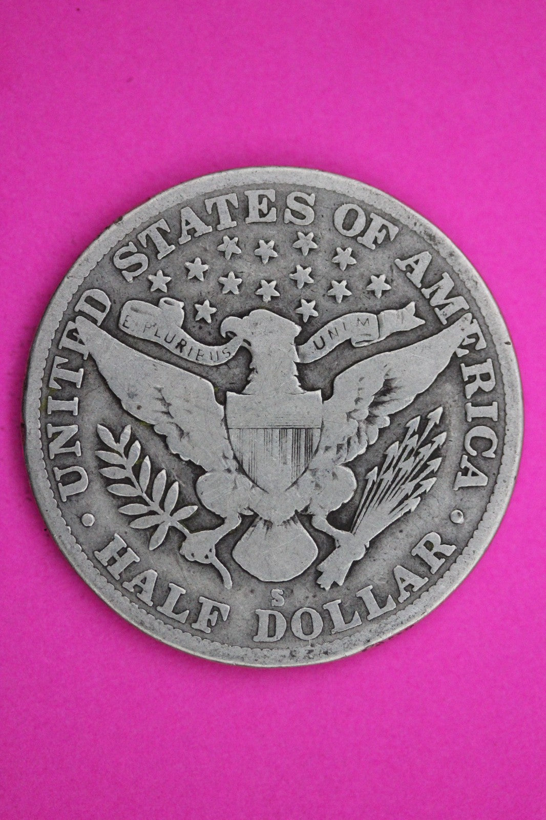 1914 S Barber Liberty Silver Half Dollar Guaranteed Authentic Genuine Coin 2288