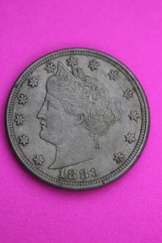 High Grade 1883 No Cents V Liberty Nickel Exact Coin Pictured Scarce Key Date 07