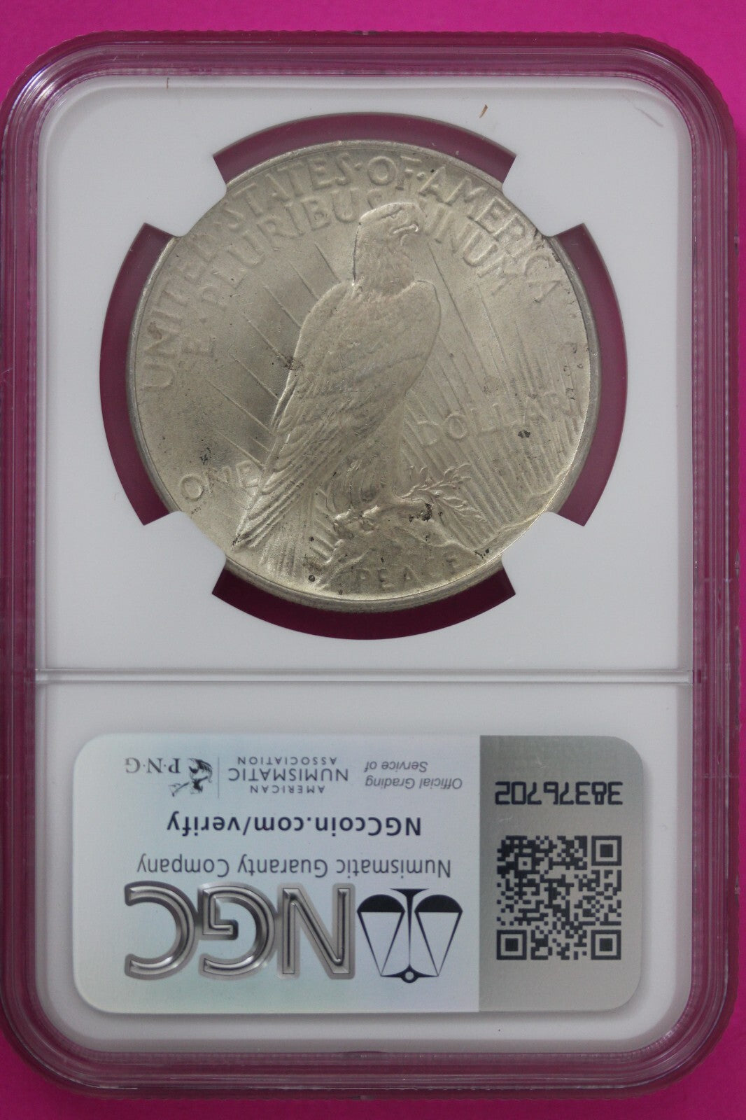 1922 P MS 63 Liberty Peace Silver Dollar NGC Certified Graded Authentic Coin 710