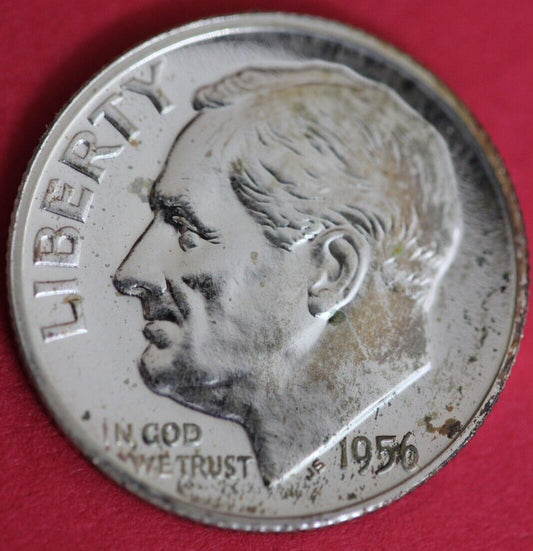 1956 Silver Proof Roosevelt Dime Exact Coin Shown  114