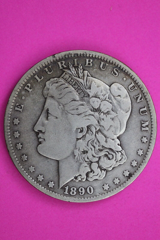 1890 O Morgan Liberty Silver Dollar New Orleans Scarce Semi Key Date Coin 17