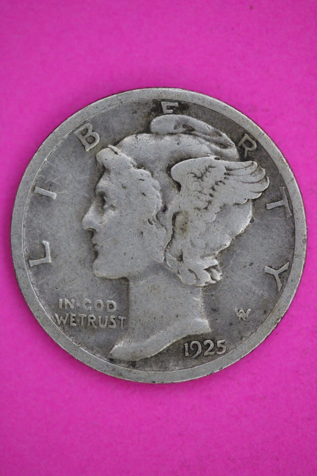 1925 D Mercury Liberty Dime Silver Coin Guaranteed Genuine American Seller 2575