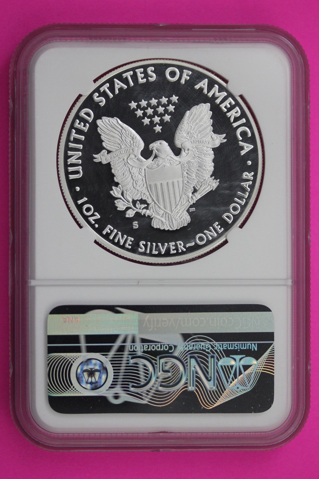 2018 S PF 70 Proof DCAM Silver American Eagle NGC Certified Authentic Graded 525