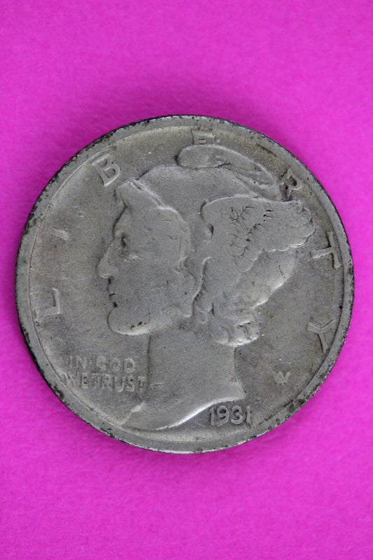 1931 D Mercury Winged Liberty Dime Semi Key Date Exact Same Coin In Pics 101