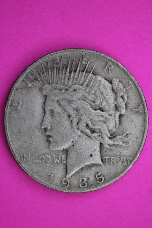 1935 S Peace Liberty Silver Dollar Guaranteed Authentic & Genuine Coin 1637