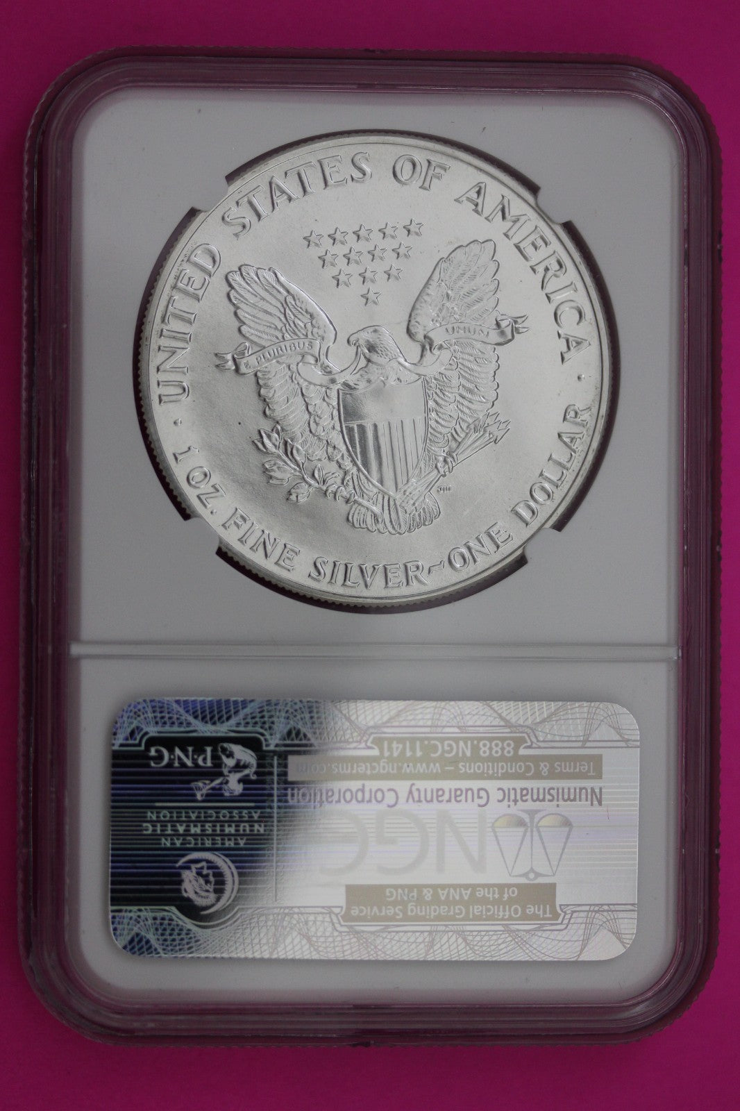 1988 MS 69 Silver Eagle 1 OZ .999 Silver NGC Certified Graded Authentic 237