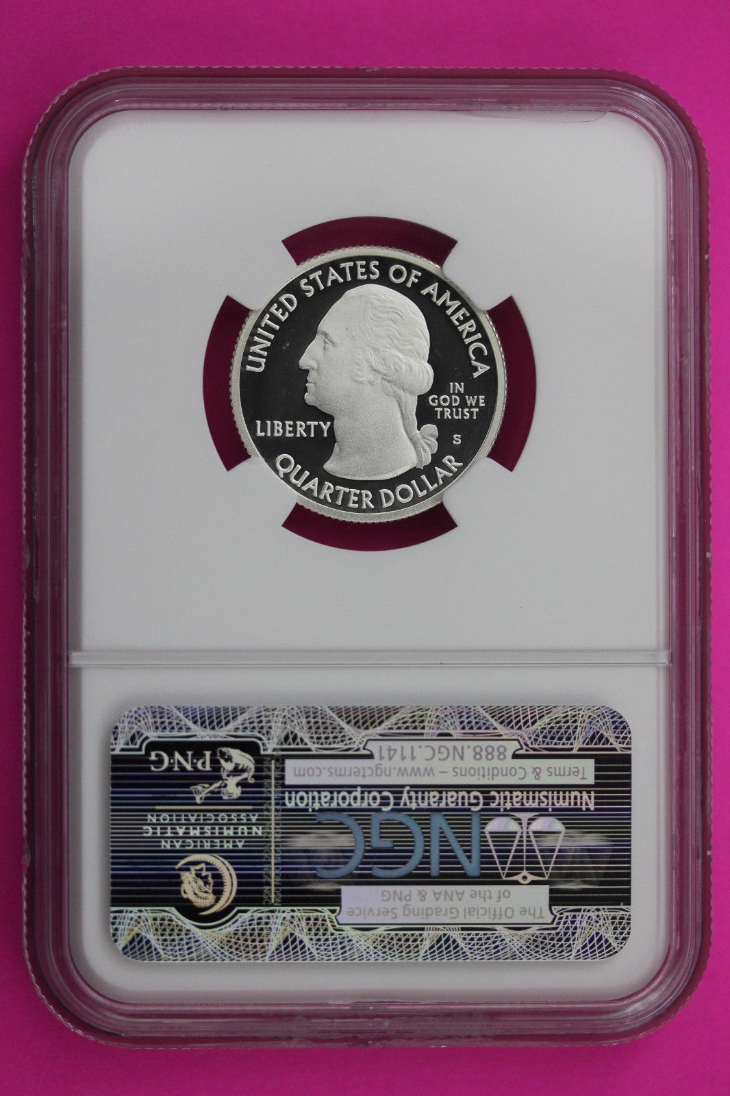 2010 S PF 70 Silver Quarter Yellowstone Park ATB NGC Graded Certified Slab 503