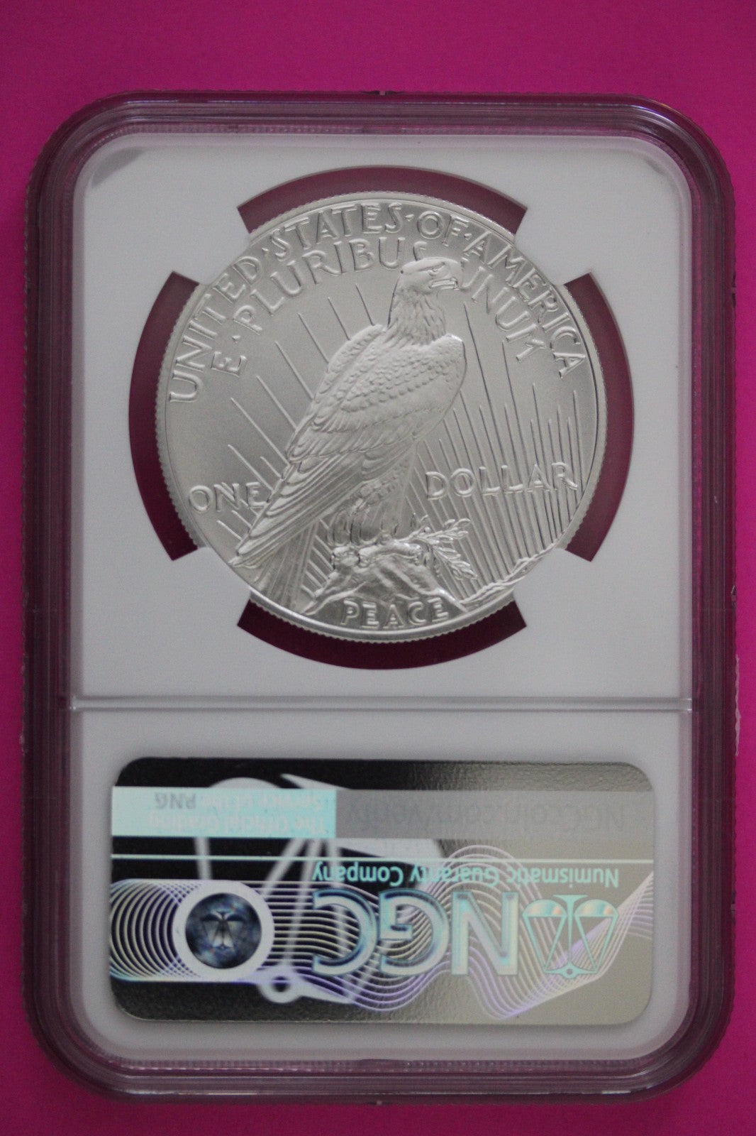 2021 MS 69 Peace Silver Dollar High Relief NGC Authentic Graded Coin Slab 135