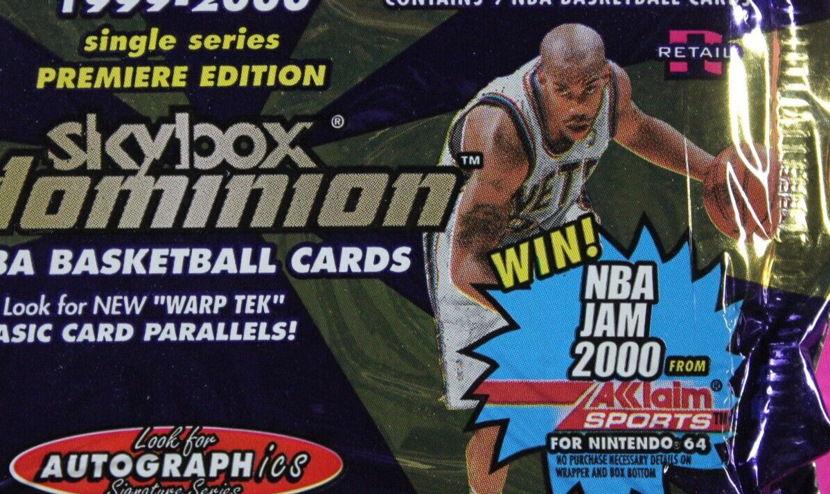 Rare 1999-2000 Skybox Dominion NBA Basketball Retail Pack Exact Pack In Pic 6023