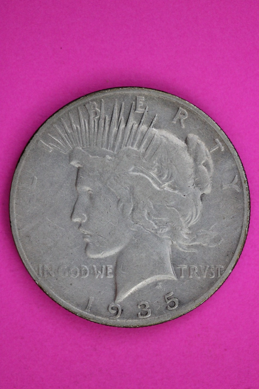 1935 S Peace Lady Liberty Semi Key Date Silver Dollar Guaranteed Authentic 1764
