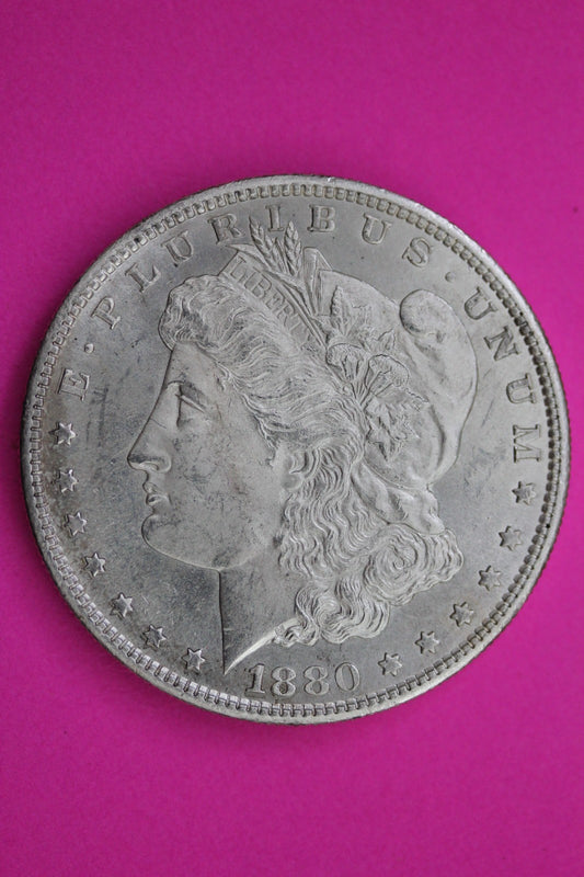 1880 S Morgan Silver Dollar Coin Guaranteed Authentic U.S.A American Seller 2216