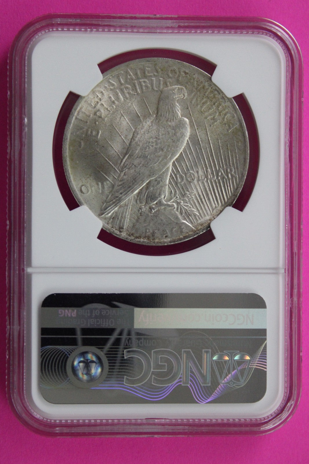 1923 P MS 63 Liberty Peace Silver Dollar NGC Certified Graded Authentic 720