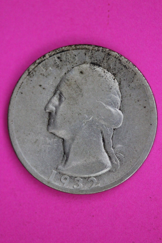 1932 S George Washington Silver Quarter Guaranteed Autthentic Genuine Coin 1473
