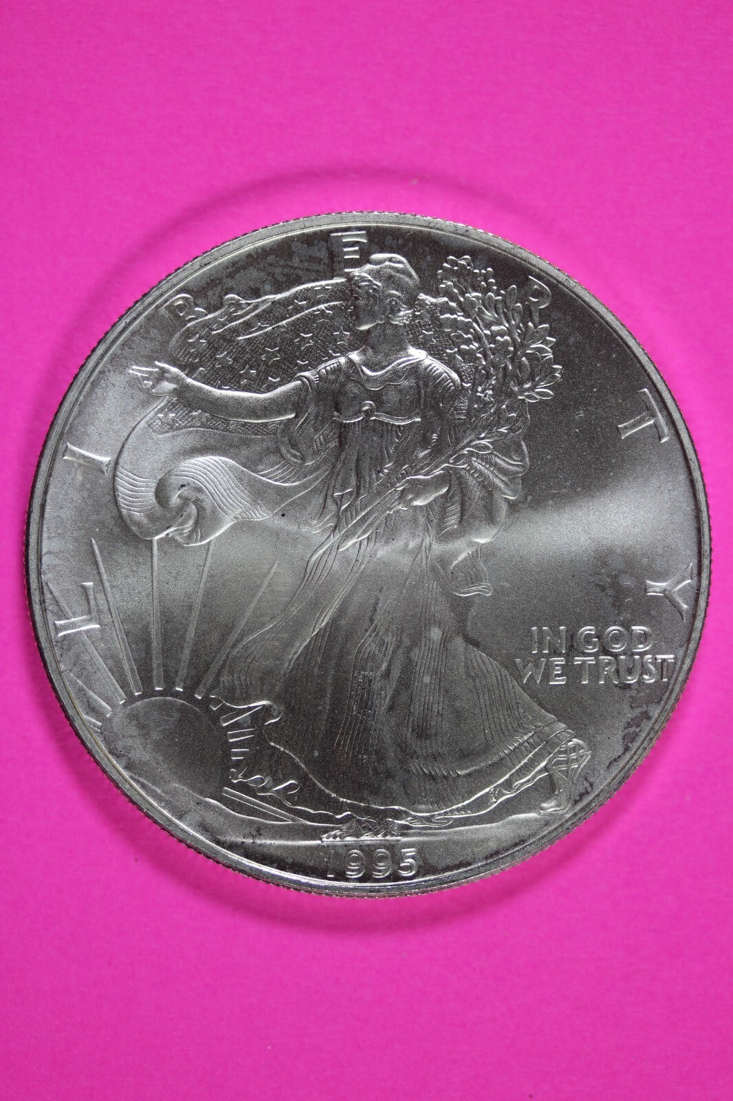 Key Date 1995 BU American Silver Eagle Key Date 1 Ounce .999 Exact Coin Shown 14