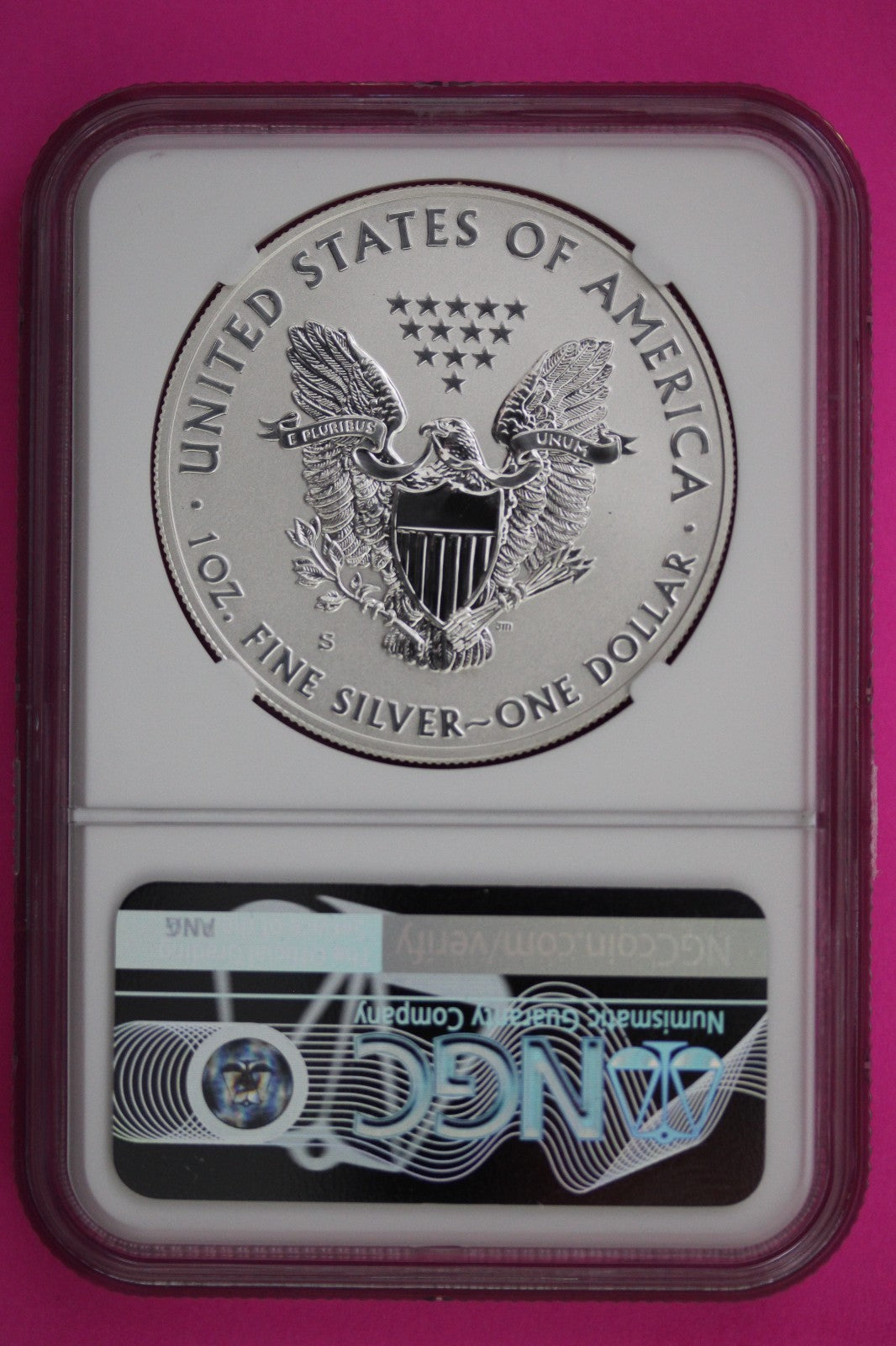2012 S Reverse PF 69 Silver Eagle From San Francisco Eagle Set NGC Graded 101