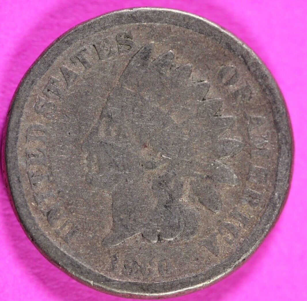 1860 Indian Head Cent Penny Early Type Exact Coin In Pictures Pictured 114
