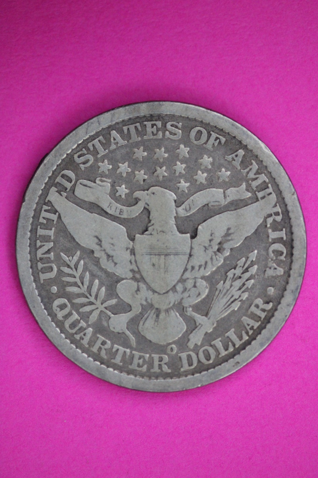 1896 O Barber Liberty Quarter Silver Guaranteed Authentic & Genuine Coin 2895