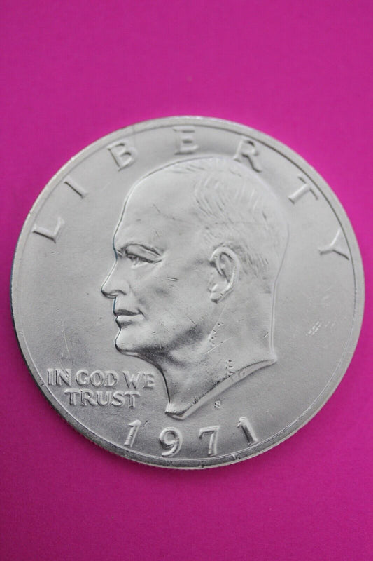 Gem BU 1971 S Ike Eisenhower 40% Silver Dollar You Get Same Coin In Pics TOM 21