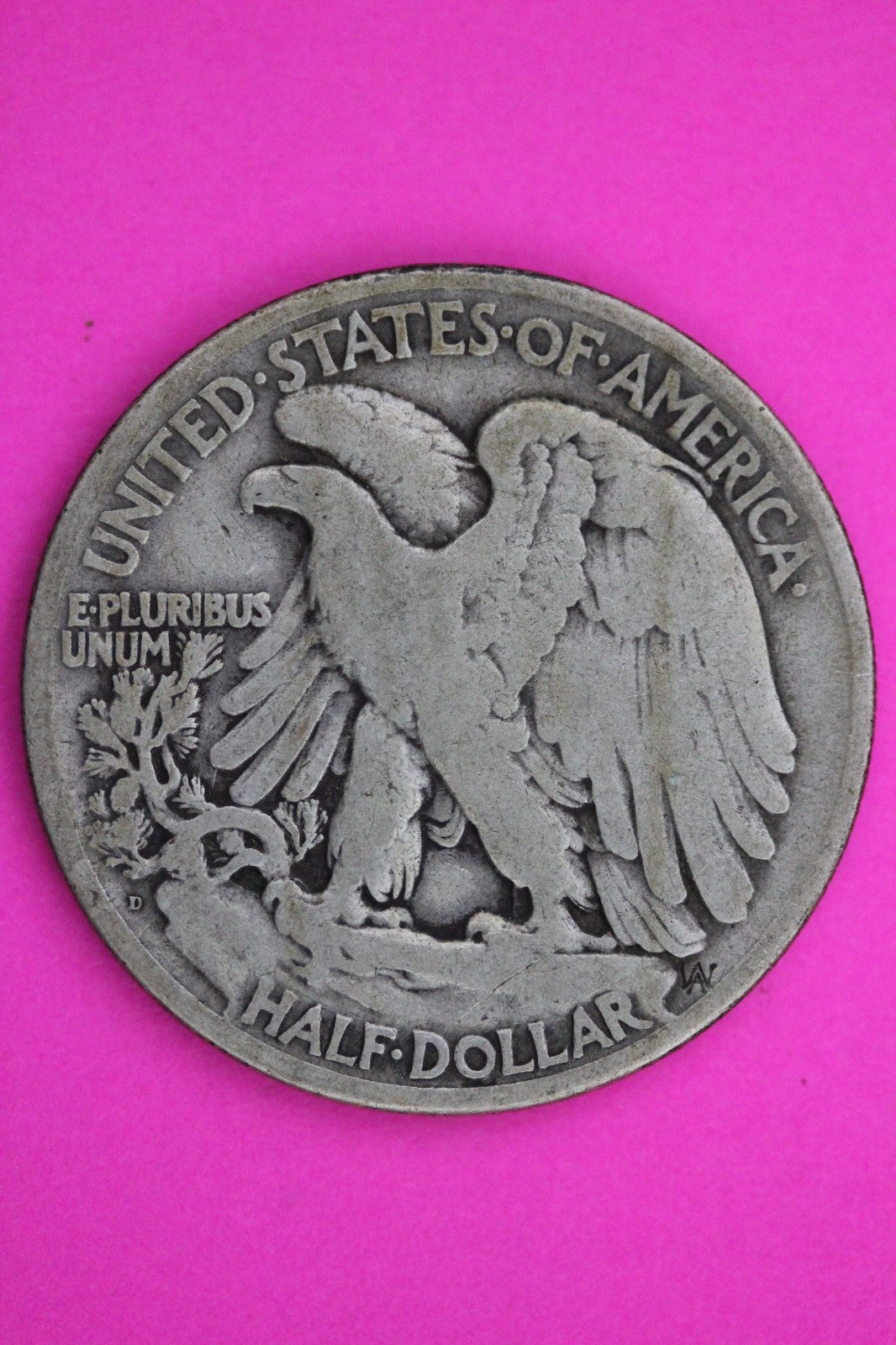 1920 D Walking Liberty Silver Half Dollar Guaranteed Authentic Genuine Coin 2362