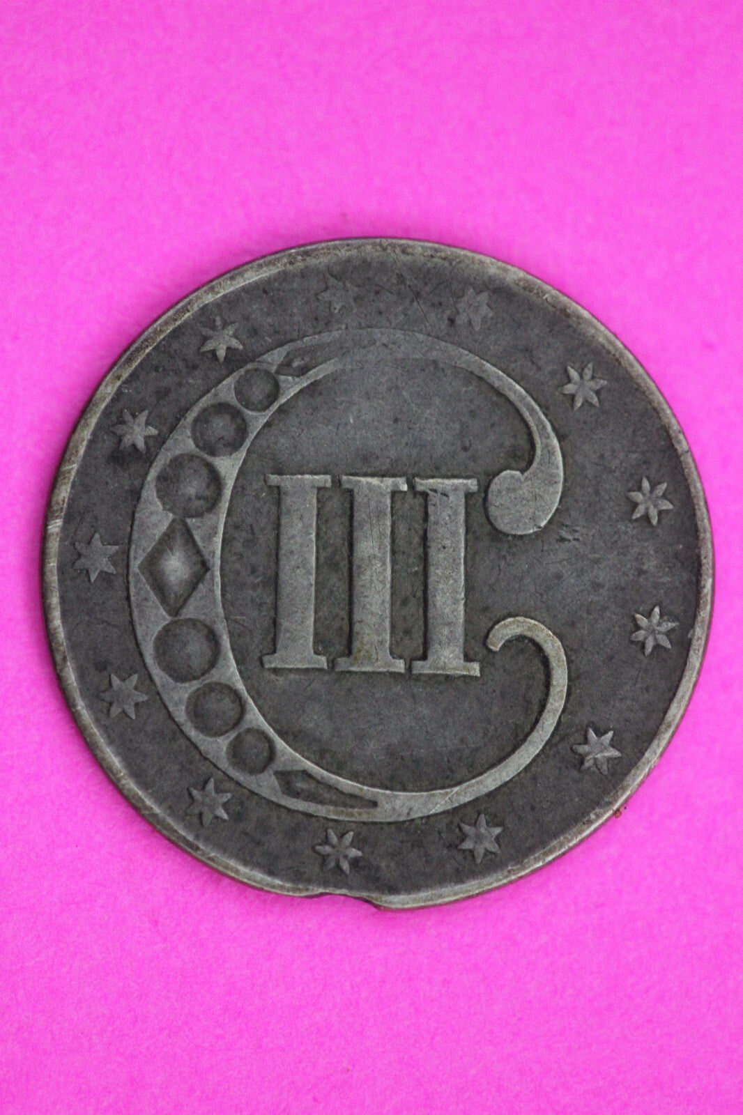 1852 Trime 3 Three Cent Silver Dime Exact Coin Shown In Pics Semi Key Date 144