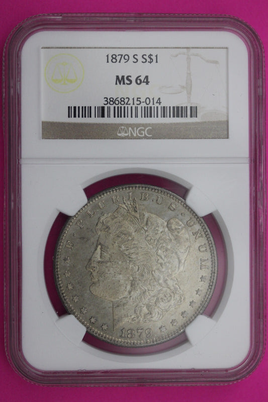1879 S MS 64 Liberty Morgan Silver Dollar NGC Certified Graded Authentic 369