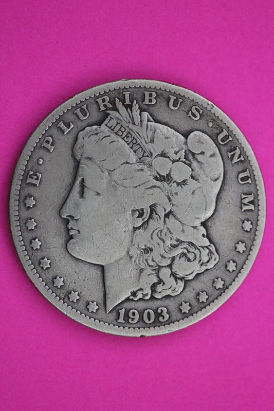 1903 S Morgan Lady Liberty Rare Date Silver Dollar Guaranteed Authentic 0166N