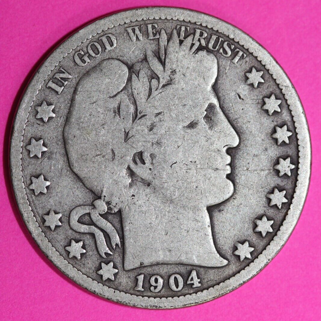 1904 S Barber Liberty Half Dollar Silver Semi Key Date San Francisco Mint 69