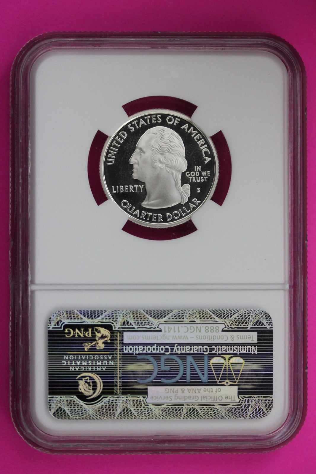 2008 S PF 70 Alaska Silver State Quarter NGC Certified Authentic Slab 474