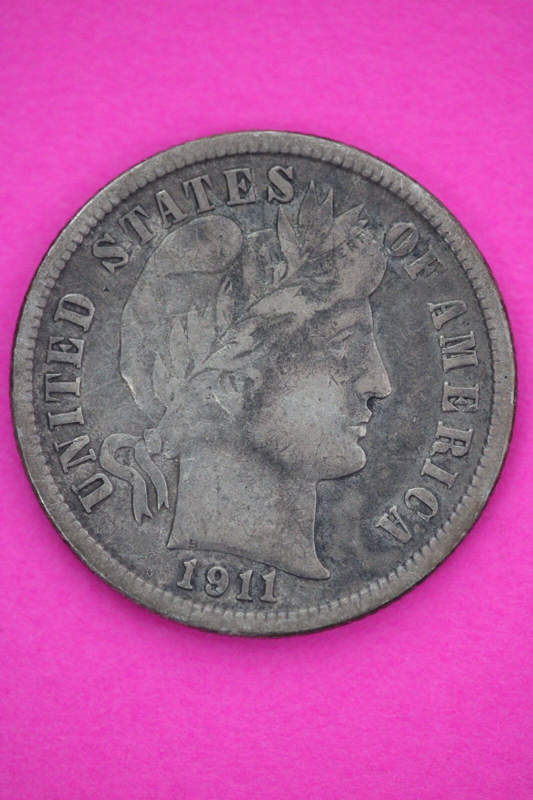 1911 P Barber Liberty Dime Scarce Semi Key Date Coin Philadelphia Mint 150